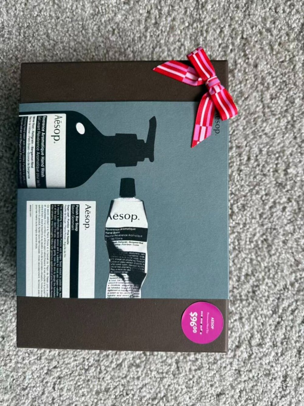 Aesop hand wash, a hand balm and a bar soap set "Too Many Cooks in the Kitchen"